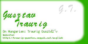 gusztav traurig business card